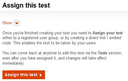 Assign this test